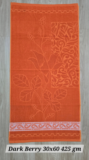 Soft Dark Berry Bath Cotton Blend Towels 29 x 58 (400gm-425gm) ( one pc )