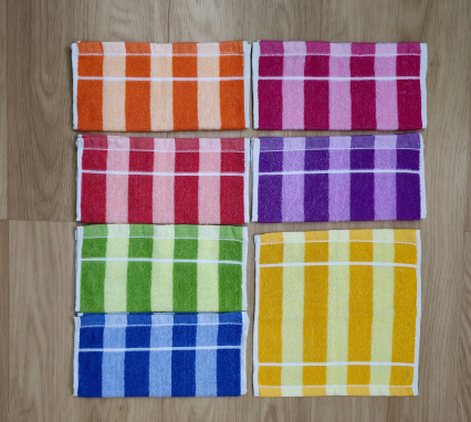 Soft Color Cabana Medium Cotton Blend Hand Towel 13 x 20 ( 55gm-60gm) ( one pc )