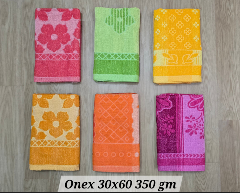 Soft Onex Bath Cotton Blend Towles 29 x 58 (320gm-350gm) ( one pc )
