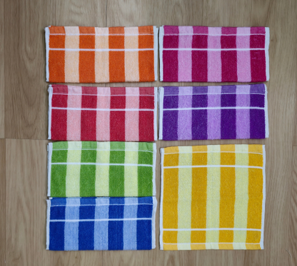 Soft Color Cabana Medium Cotton Blend Hand Towel 13 x 20 ( 55gm-60gm) ( one pc )