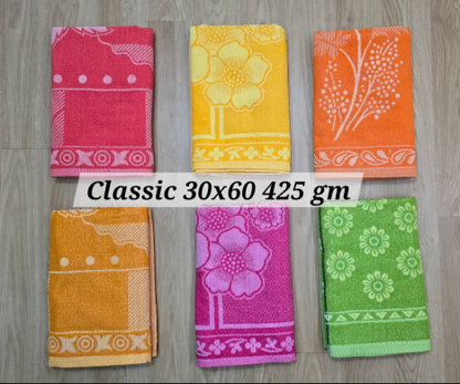 Soft Classic Cotton Blend Bath Towels 29 x 58 (400gm-425gm) ( one pc )